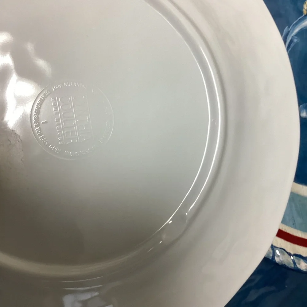 Vintage Cynthia Coulter Melamine Sail Away Nautical Anchor (6) 9" Salad Plates - Picture 6 of 13